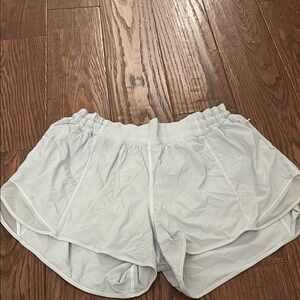 Lululemon Athletica White Athletic Shorts 
High rise; 4 inch